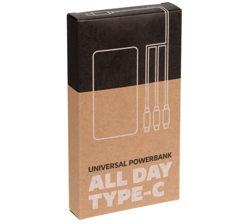 Аккумулятор Uniscend All Day Type-C 10000 мAч, красный