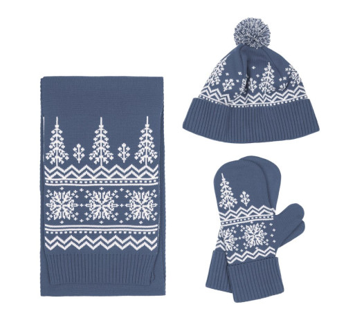 Шарф Elnik, серый с молочно-белым