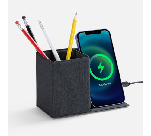 Складной органайзер с беспроводной зарядкой Midstream ver.2, серый
