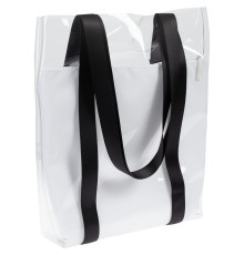 Шопер Clarity с белым органайзером, прозрачный