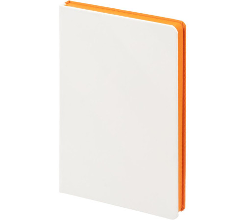 Ежедневник Duplex, недатированный, белый с оранжевым