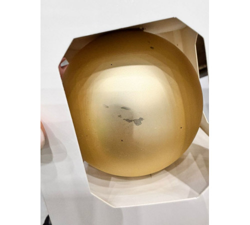 Оформительский шар Finery, 8 см, матовый золотистый