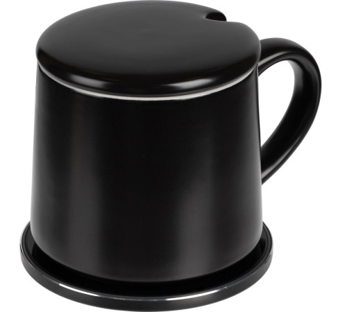 Кружка с подогревом и беспроводной зарядкой Dual Base ver. 2.0 Matt, черная