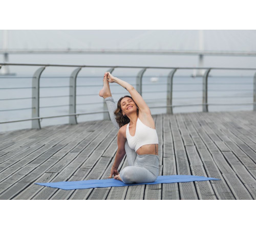 Складной коврик для занятий спортом Flatters, синий