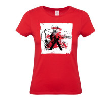 Футболка женская Carmen and Carwoman, красная