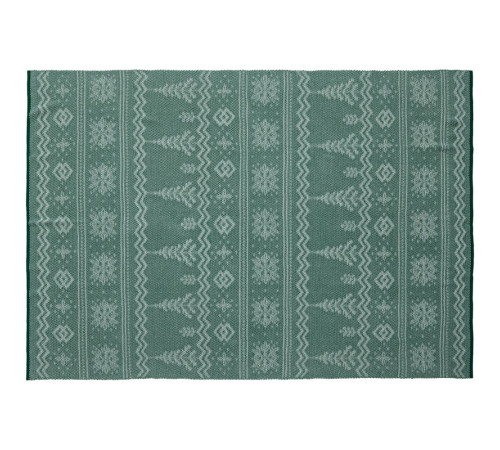 Плед Elnik, зеленый с молочно-белым