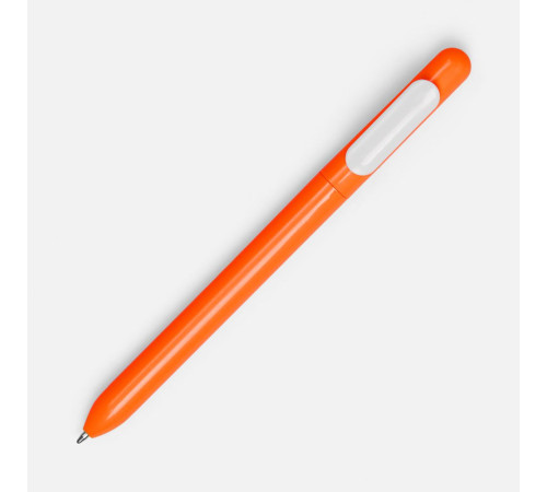 Ручка шариковая Swiper, оранжевая с белым