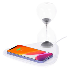 Станция беспроводной зарядки с антистрессом Countdown, белая
