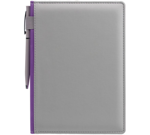 Ежедневник Spain Shall на заказ, недатированный, серый с фиолетовым