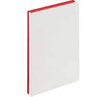 Ежедневник Duplex, недатированный, белый с красным