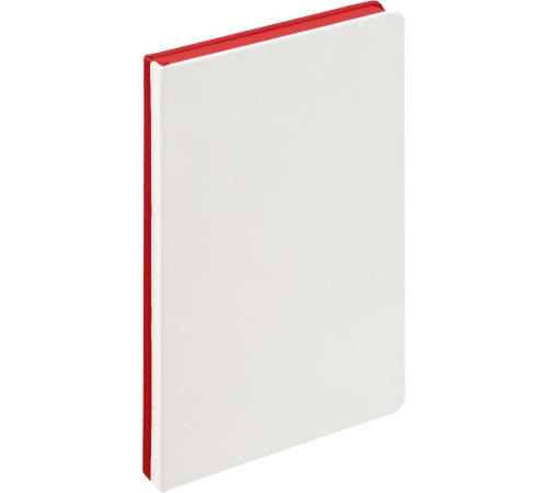 Ежедневник Duplex, недатированный, белый с красным