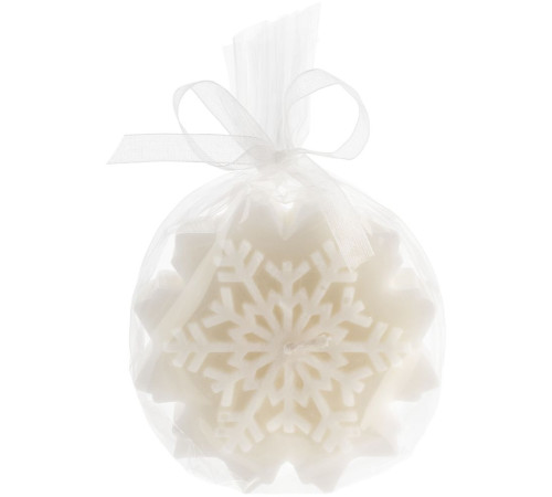 Свеча Snowflame 1, белая, 8 см