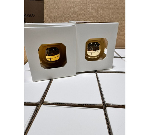 Оформительский шар Finery, 8 см, глянцевый золотистый