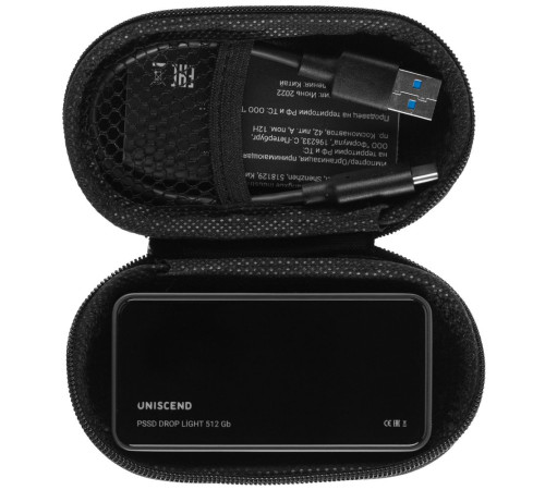 Внешний SSD диск Drop Light, с подсветкой гравировки, 512 Гб