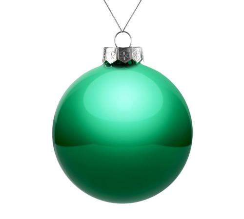 Оформительский шар Finery, 10 см, глянцевый зеленый