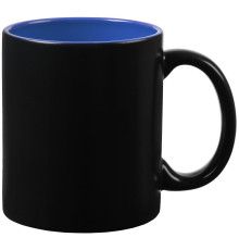 Кружка-хамелеон On Display, матовая, черная со светло-синим