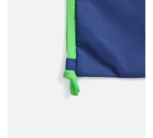 Рюкзак B3, синий с зелеными лямками