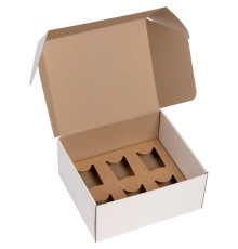 Коробка Grande с ложементом для стопок, белая