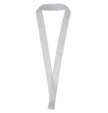 Лента для медали с пряжкой Ribbon, серебристая