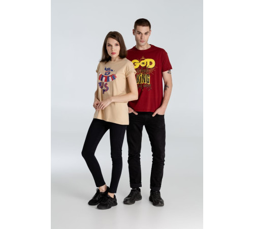 Футболка A God is High, гранатово-красная