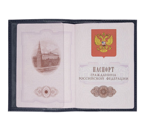Обложка для паспорта Top, синяя