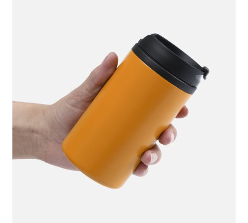 Термостакан Canella, оранжевый матовый