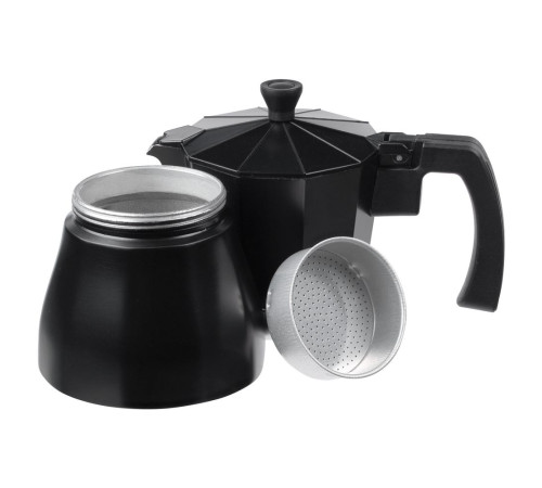 Гейзерная кофеварка Siena, черная