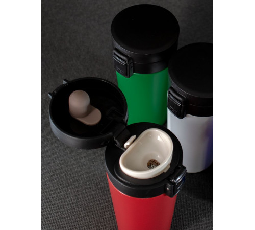 Термостакан с ситечком No Leak Infuser, красный