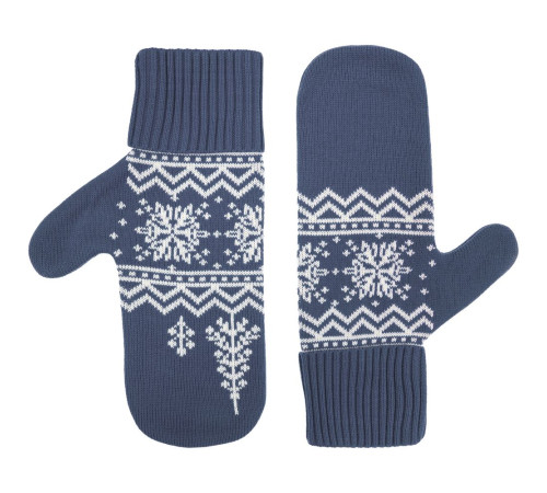 Варежки Elnik, серые с молочно-белым