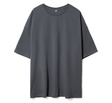 Футболка унисекс оверсайз Crosstown, темно-серая