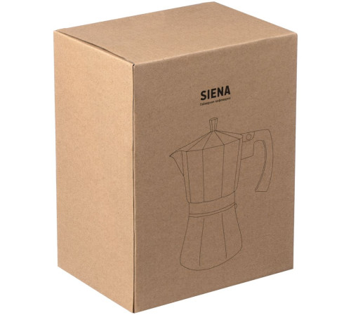 Гейзерная кофеварка Siena, черная