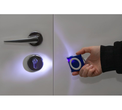 Брелок-фонарик с рулеткой Rule Tool, синий