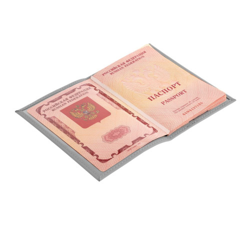 Обложка для паспорта Shall, серая