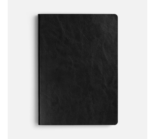 Ежедневник Doppio, недатированный, черный с серым