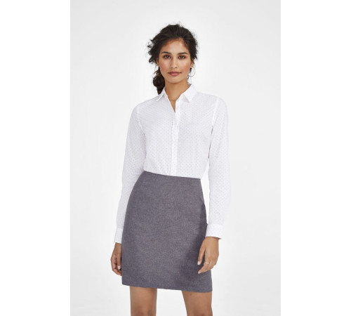 Рубашка женская Becker Women, темно-серая с белым