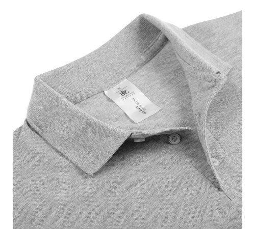Рубашка поло Heavymill серый меланж