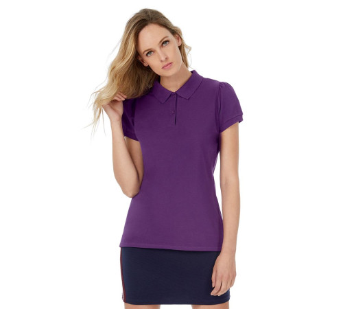 Рубашка поло женская Heavymill темно-синяя