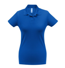 Рубашка поло женская ID.001 ярко-синяя