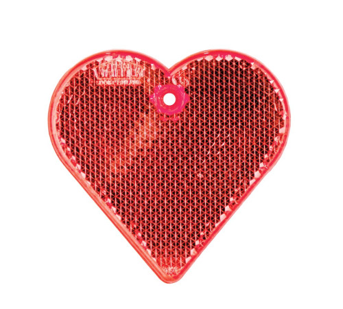 Пешеходный светоотражатель «Сердце», красный
